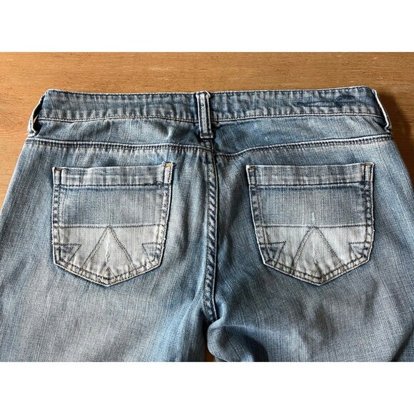 1990s VTG American Eagle Womens Distressed Blue Jeans Relaxed Fit Pants sz 4 - Picture 8 of 9